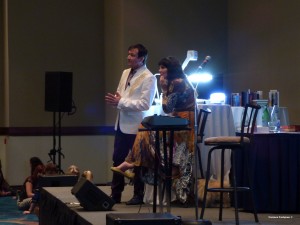 Radleigh and his co-author, Doreen Virtue teaching their immensely popular Certified Angel Card Reader Course in Ft. Lauderdale, Florida.